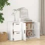 Glossy white plywood sideboard 100x33x59.5 cm by vidaXL, Sideboards - Ref: Foro24-820998, Price: 103,68 €, Discount: %