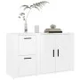 Aparador madera contrachapada blanco brillante 100x33x59,5 cm de vidaXL, Aparadores - Ref: Foro24-820998, Precio: 103,88 €, D...