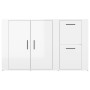 Hochglanzweißes Sperrholz-Sideboard 100 x 33 x 59,5 cm von vidaXL, Sideboards - Ref: Foro24-820998, Preis: 105,27 €, Rabatt: %