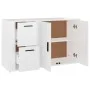 Aparador madera contrachapada blanco brillante 100x33x59,5 cm de vidaXL, Aparadores - Ref: Foro24-820998, Precio: 103,88 €, D...