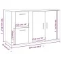 Aparador madera contrachapada blanco brillante 100x33x59,5 cm de vidaXL, Aparadores - Ref: Foro24-820998, Precio: 103,88 €, D...