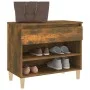 Schuhschrank aus geräucherter Eichen-Sperrholz 70x36x60 cm. von vidaXL, Schuhregale und Schuhorganisatoren - Ref: Foro24-8197...