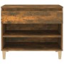 Schuhschrank aus geräucherter Eichen-Sperrholz 70x36x60 cm. von vidaXL, Schuhregale und Schuhorganisatoren - Ref: Foro24-8197...