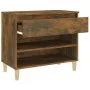 Schuhschrank aus geräucherter Eichen-Sperrholz 70x36x60 cm. von vidaXL, Schuhregale und Schuhorganisatoren - Ref: Foro24-8197...