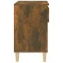 Schuhschrank aus geräucherter Eichen-Sperrholz 70x36x60 cm. von vidaXL, Schuhregale und Schuhorganisatoren - Ref: Foro24-8197...