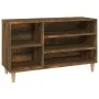 Mueble zapatero madera contrachapada roble ahumado 102x36x60 cm de vidaXL, Zapateros y organizadores de calzado - Ref: Foro24...