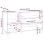 Mueble zapatero madera contrachapada roble ahumado 102x36x60 cm de vidaXL, Zapateros y organizadores de calzado - Ref: Foro24...