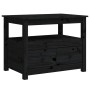 Solid black pine wood coffee table 71x49x55 cm by vidaXL, Coffee table - Ref: Foro24-820940, Price: 104,73 €, Discount: %
