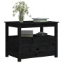 Solid black pine wood coffee table 71x49x55 cm by vidaXL, Coffee table - Ref: Foro24-820940, Price: 104,73 €, Discount: %