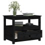 Solid black pine wood coffee table 71x49x55 cm by vidaXL, Coffee table - Ref: Foro24-820940, Price: 104,73 €, Discount: %