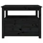 Couchtisch aus massivem schwarzem Kiefernholz, 71 x 49 x 55 cm von vidaXL, Couchtisch - Ref: Foro24-820940, Preis: 103,46 €, ...