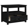 Solid black pine wood coffee table 71x49x55 cm by vidaXL, Coffee table - Ref: Foro24-820940, Price: 104,73 €, Discount: %