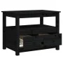Solid black pine wood coffee table 71x49x55 cm by vidaXL, Coffee table - Ref: Foro24-820940, Price: 103,43 €, Discount: %