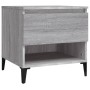 Mesa auxiliar de madera contrachapada gris Sonoma 50x46x50 cm de vidaXL, Mesas auxiliares - Ref: Foro24-819560, Precio: 47,37...