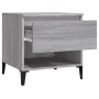 Sonoma gray plywood side table 50x46x50 cm by vidaXL, Side tables - Ref: Foro24-819560, Price: 46,92 €, Discount: %