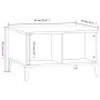 Couchtisch aus glänzend weißem Sperrholz, 60 x 50 x 36,5 cm von vidaXL, Couchtisch - Ref: Foro24-821038, Preis: 35,54 €, Raba...