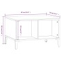 Couchtisch aus glänzend weißem Sperrholz, 60 x 50 x 36,5 cm von vidaXL, Couchtisch - Ref: Foro24-821038, Preis: 35,54 €, Raba...