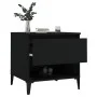 Black plywood side table 50x46x50 cm by vidaXL, Side tables - Ref: Foro24-819550, Price: 55,01 €, Discount: %