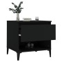 Mesa auxiliar madera contrachapada negro 50x46x50 cm de vidaXL, Mesas auxiliares - Ref: Foro24-819550, Precio: 54,93 €, Descu...