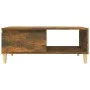 Mesa de centro madera contrachapada roble ahumado 90x50x36,5 cm de vidaXL, Mesas de centro - Ref: Foro24-821049, Precio: 46,9...