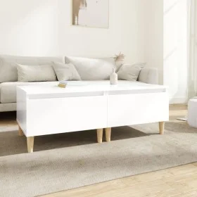 Beistelltische 2 Stück Sperrholz glänzend weiß 50x46x35 cm von vidaXL, Seitentische - Ref: Foro24-819505, Preis: 51,96 €, Rab...