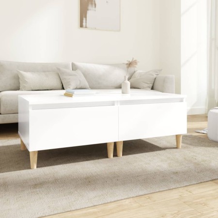 Beistelltische 2 Stück Sperrholz glänzend weiß 50x46x35 cm von vidaXL, Seitentische - Ref: Foro24-819505, Preis: 51,96 €, Rab...