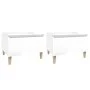 2 auxiliary tables plywood white gloss 50x46x35 cm by vidaXL, Side tables - Ref: Foro24-819505, Price: 51,96 €, Discount: %