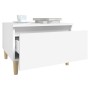 Beistelltische 2 Stück aus weißem Sperrholz 50x46x35 cm von vidaXL, Seitentische - Ref: Foro24-819501, Preis: 49,22 €, Rabatt: %
