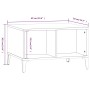 Couchtisch aus braunem Eichensperrholz, 60 x 50 x 36,5 cm von vidaXL, Couchtisch - Ref: Foro24-821043, Preis: 32,80 €, Rabatt: %