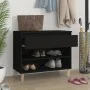 Schwarzer Schuhschrank aus Sperrholz, 70 x 36 x 60 cm von vidaXL, Schuhregale und Schuhorganisatoren - Ref: Foro24-819757, Pr...