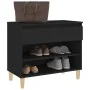 Schwarzer Schuhschrank aus Sperrholz, 70 x 36 x 60 cm von vidaXL, Schuhregale und Schuhorganisatoren - Ref: Foro24-819757, Pr...