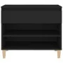 Schwarzer Schuhschrank aus Sperrholz, 70 x 36 x 60 cm von vidaXL, Schuhregale und Schuhorganisatoren - Ref: Foro24-819757, Pr...