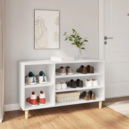 Mueble zapatero madera contrachapada blanco 102x36x60 cm by vidaXL, Shoe racks and shoe organizers - Ref: Foro24-819740, Pric...