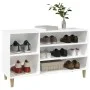 Schuhschrank aus weißem Sperrholz 102x36x60 cm von vidaXL, Schuhregale und Schuhorganisatoren - Ref: Foro24-819740, Preis: 69...