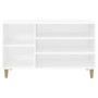 Mueble zapatero madera contrachapada blanco 102x36x60 cm de vidaXL, Zapateros y organizadores de calzado - Ref: Foro24-819740...