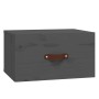 Grauer wandmontierter Nachttisch 40x29,5x22 cm von vidaXL, Schließfächer und Lagerschränke - Ref: Foro24-820990, Preis: 34,52...