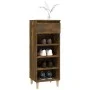 Mueble zapatero madera contrachapada roble ahumado 40x36x105 cm de vidaXL, Zapateros y organizadores de calzado - Ref: Foro24...