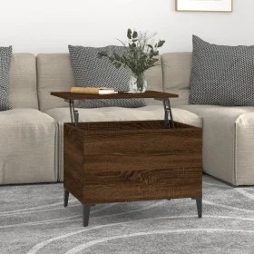Couchtisch Eiche braun Sperrholz 60x44,5x45 cm von vidaXL, Couchtisch - Ref: Foro24-819579, Preis: 58,18 €, Rabatt: %