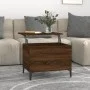Mesa de centro madera contrachapada roble marrón 60x44,5x45 cm de vidaXL, Mesas de centro - Ref: Foro24-819579, Precio: 58,18...