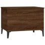 Mesa de centro madera contrachapada roble marrón 60x44,5x45 cm de vidaXL, Mesas de centro - Ref: Foro24-819579, Precio: 58,18...