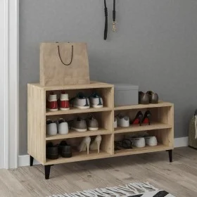 Mueble zapatero madera contrachapada roble Sonoma 102x36x60 cm by vidaXL, Shoe racks and shoe organizers - Ref: Foro24-819735...