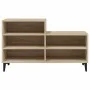Mueble zapatero madera contrachapada roble Sonoma 102x36x60 cm de vidaXL, Zapateros y organizadores de calzado - Ref: Foro24-...