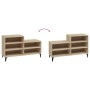 Mueble zapatero madera contrachapada roble Sonoma 102x36x60 cm by vidaXL, Shoe racks and shoe organizers - Ref: Foro24-819735...