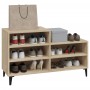 Mueble zapatero madera contrachapada roble Sonoma 102x36x60 cm by vidaXL, Shoe racks and shoe organizers - Ref: Foro24-819735...