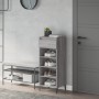 Plywood gray Sonoma shoe cabinet 40x36x105 cm by vidaXL, Shoe racks and shoe organizers - Ref: Foro24-819786, Price: 76,50 €,...