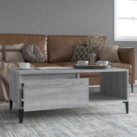 Sonoma grau Sperrholz Couchtisch 90x50x36,5 cm von vidaXL, Couchtisch - Ref: Foro24-821058, Preis: 74,64 €, Rabatt: %