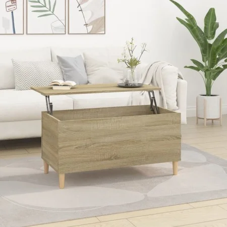 Couchtisch aus Sonoma-Eichensperrholz, 90 x 44,5 x 45 cm von vidaXL, Couchtisch - Ref: Foro24-819583, Preis: 63,73 €, Rabatt: %