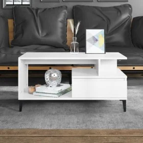 Couchtisch aus Sperrholz weiß 90x49x45 cm von vidaXL, Couchtisch - Ref: Foro24-819620, Preis: 78,13 €, Rabatt: %