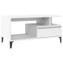 Couchtisch aus Sperrholz weiß 90x49x45 cm von vidaXL, Couchtisch - Ref: Foro24-819620, Preis: 78,13 €, Rabatt: %