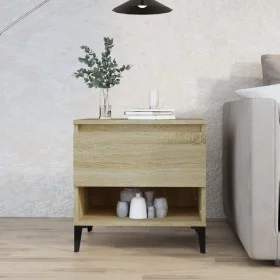 Sonoma oak plywood side table 50x46x50 cm by vidaXL, Side tables - Ref: Foro24-819554, Price: 45,62 €, Discount: %